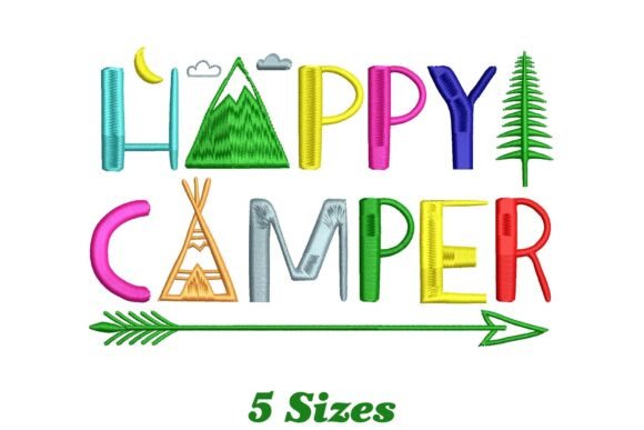 Adventure Happy Camper: A Charming Design for Personalized Gifts