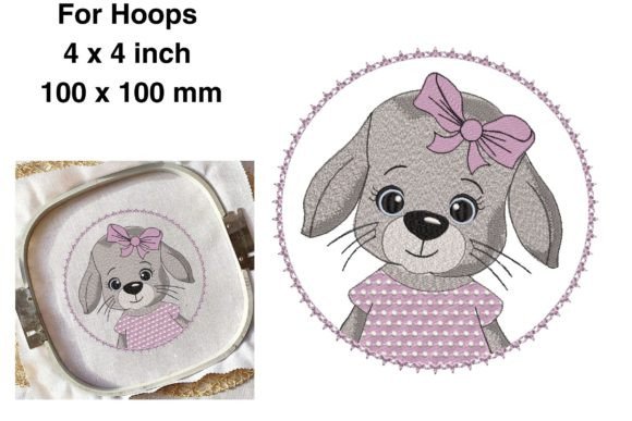 Baby Bunny Girl in Frame: A Charming Addition for Etsy Sellers