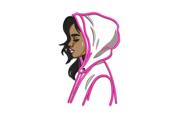 Cute Girl Hoodie: A Seasonal Embroidery Gem