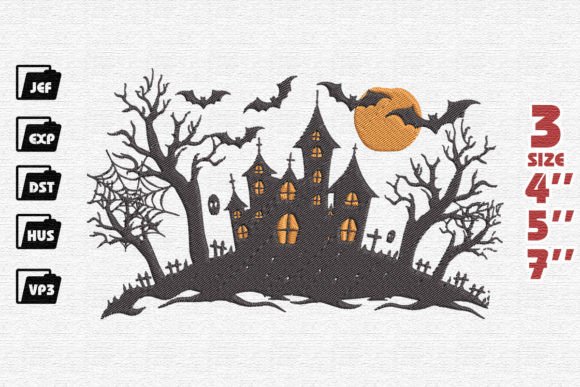 Haunted Halloween House: A Designer’s Take on Spooky Sweatshirt Embroidery