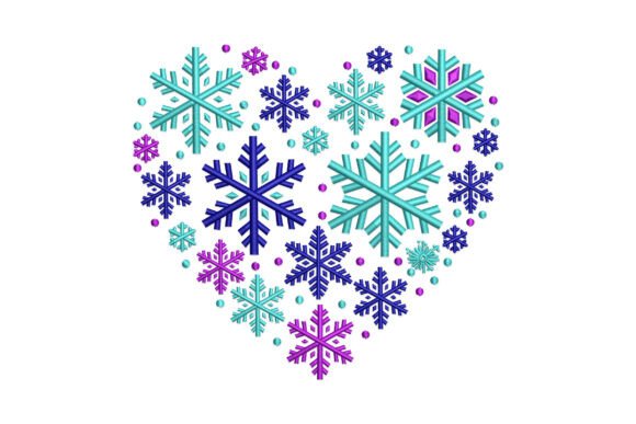 Heart-shaped Snowflakes
