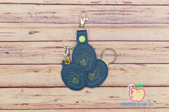 Love Hand Gesture ITH Keyfob: A Seasonal Embroidery Essential