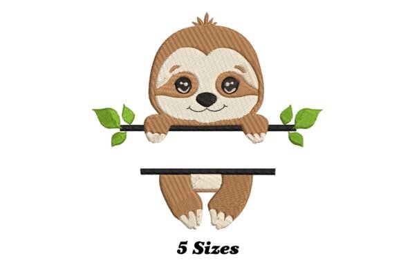Sloth Name Split: A Seasonal Embroidery Design Review