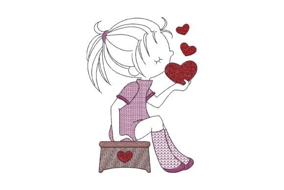 Valentine Sketch Girl on Stool: A Designer’s Review for Boutique Sweatshirts